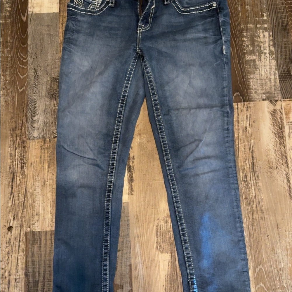 Vigoss Women's Blue Ankle Jeans